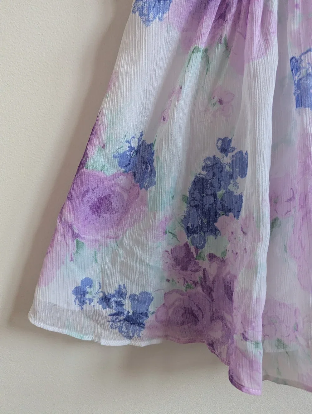 Janie and Jack Dress 5 Girl Purple Floral Easter Spring